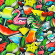[S1807R-3682] [S1807R] Jersey Digital Gedruckt Summer Feelings (Design B)
