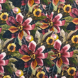 [S1891L-3683] [S1891L] Jersey Stampato in Digitale Fiori Magici (Design C)