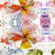 [S1916L-3683] [S1916L] Viscose Lycra Heavy Digital Printed Butterflies (Design C)
