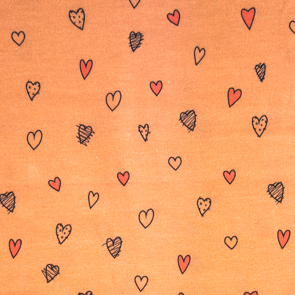 [S2003L] Jersey Printed Cute Hearts