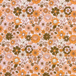 [S1995R-1118] [S1995R] Jersey Stampato Piccoli Fiori Bohémien (Pesca)