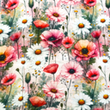 [S2091R-3684] [S2091R] Double Gauze Crinkled Digital Printed Bloom (Design D)