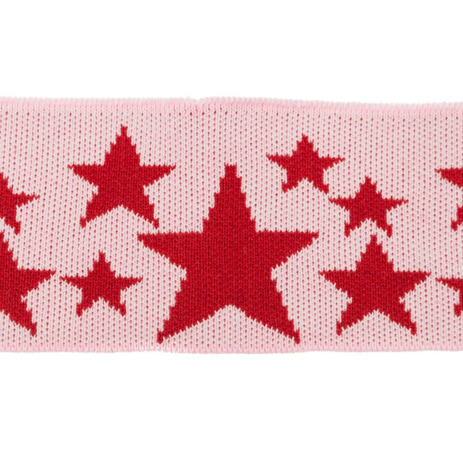 [420R] Cuff / Bündchen Jacquard Sterne